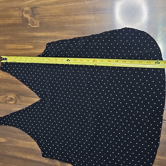 Black Polka Dot Sleeveless Top - Picture 3 of 8